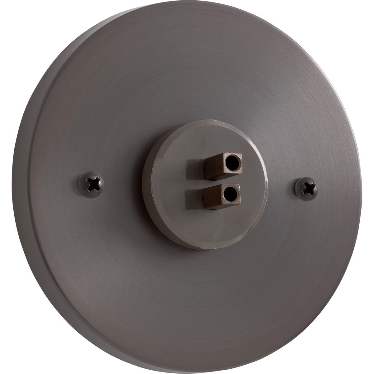 Visual Comfort MonoRail 4" Round Direct-End Power Feed in Antique Bronze, product photo