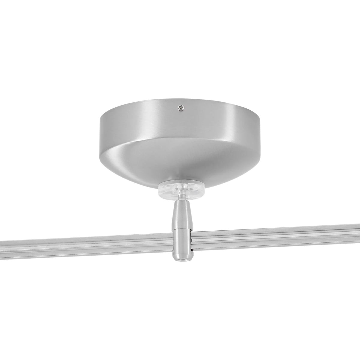 Visual Comfort MonoRail Surface Transformer 60W Electronic LED in Satin Nickel, installed or detail view