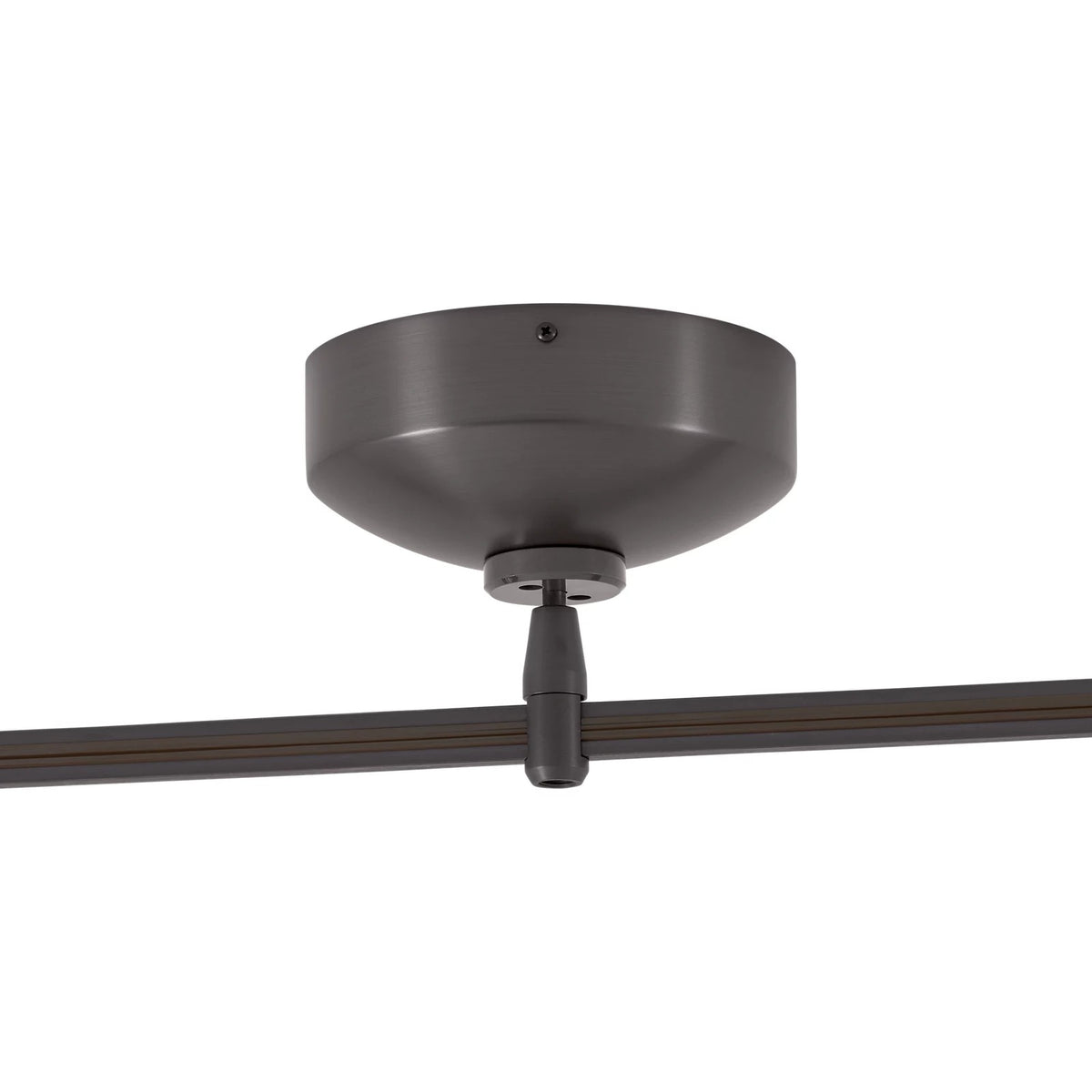 Visual Comfort MonoRail Surface Transformer 60W Electronic LED in Antique Bronze, installed or detail view