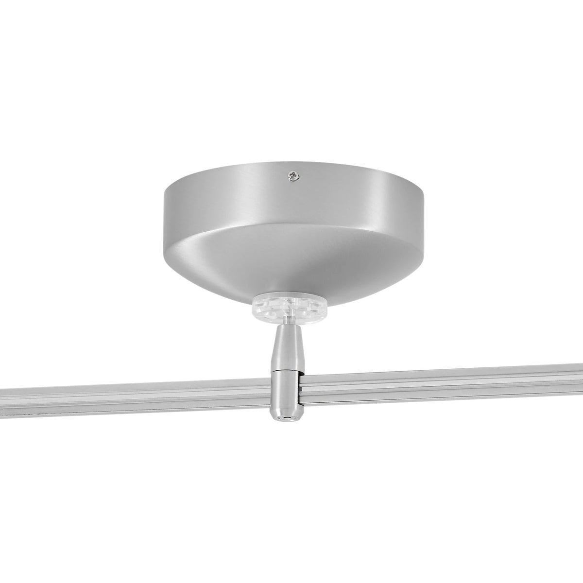 Visual Comfort MonoRail Surface Transformer 75W Magnetic in Satin Nickel, installed or detail view