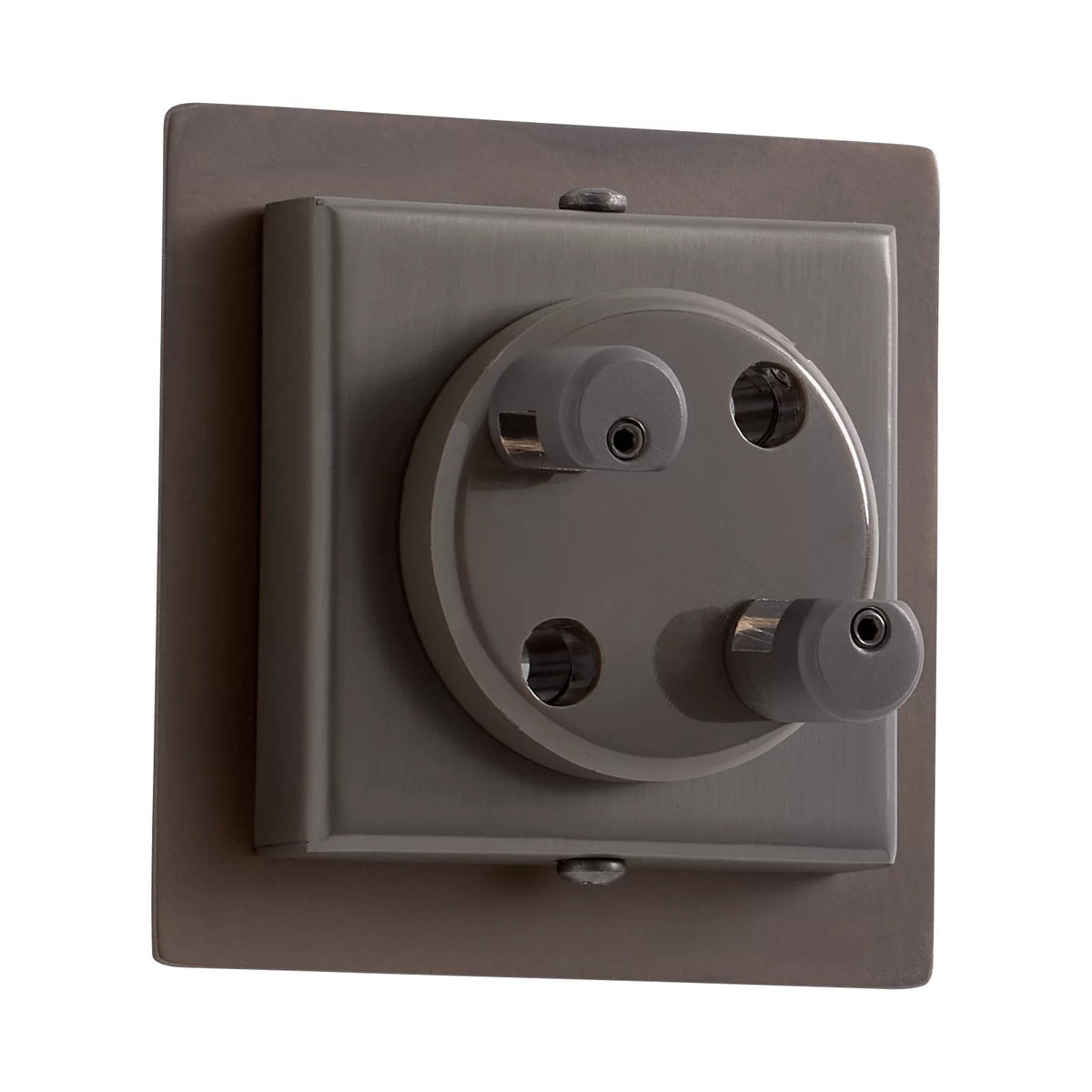 Visual Comfort Wall MonoRail 2" Square Power Feed Canopy in Antique Bronze, product photo