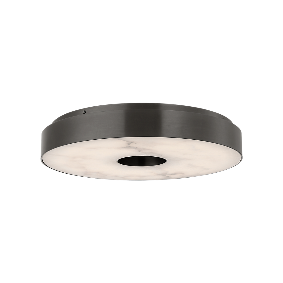 Wyllis 18" Flush Mount | Kelly Wearstler | Natural Alabaster | Bronze – product view