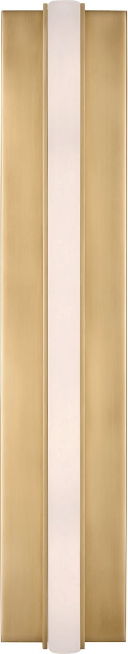 Linea 15 LED Wall Sconce in Hand-Rubbed Antique Brass, product photo