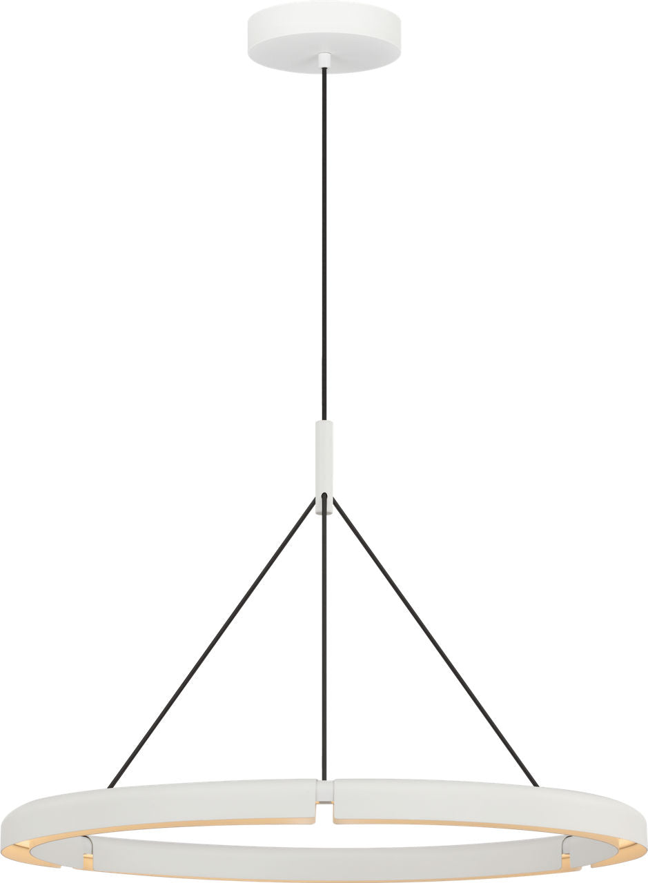 Cloak 30 LED Chandelier in Matte White, product photo