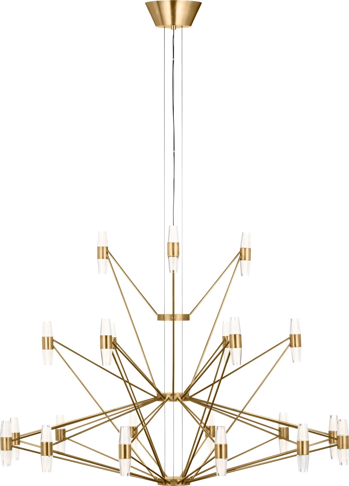 Visual Comfort Lassell Three Tier Tall X-Large Chandelier – view 2