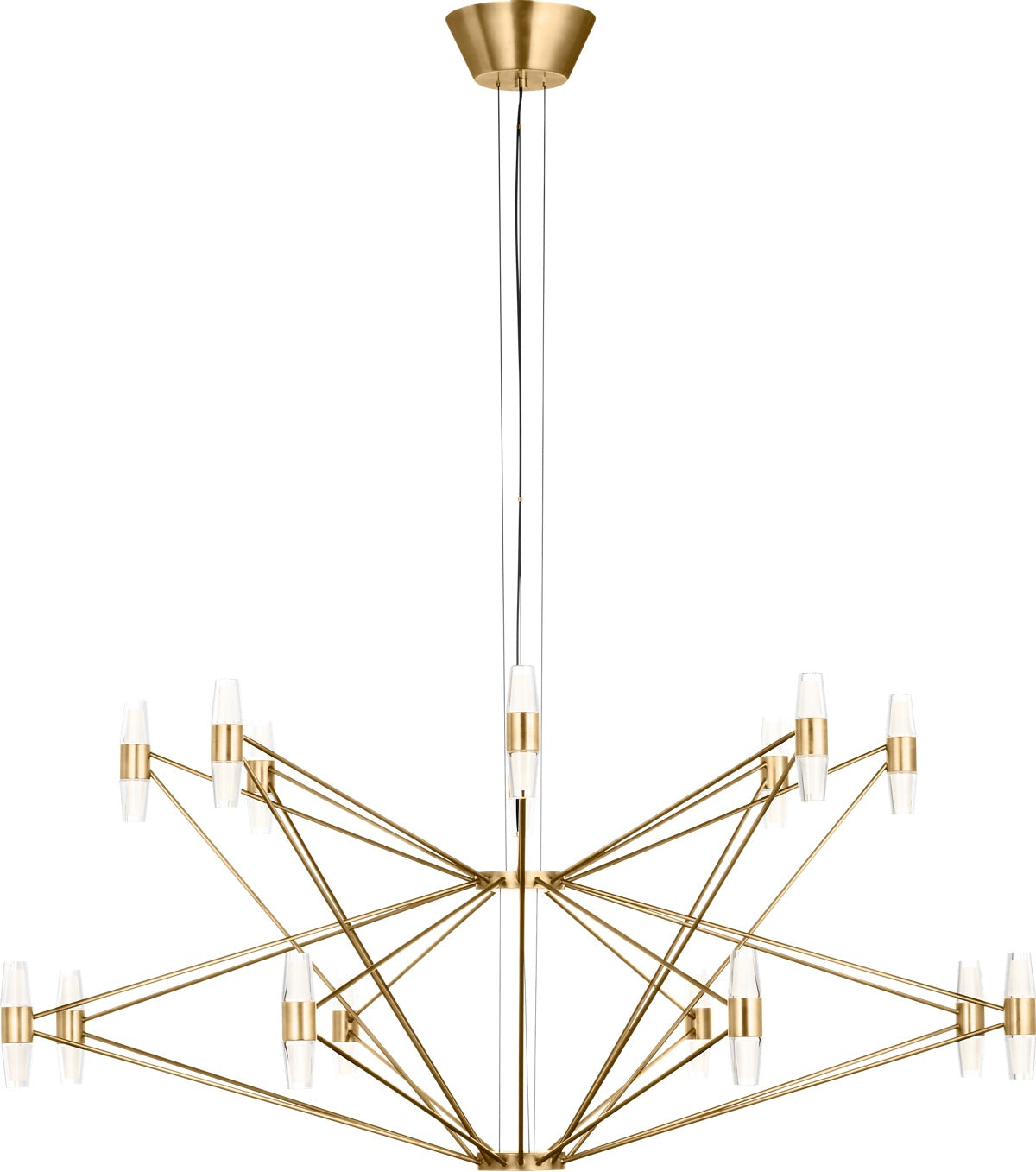 Visual Comfort Lassell Two Tier X-Large Chandelier – view 2