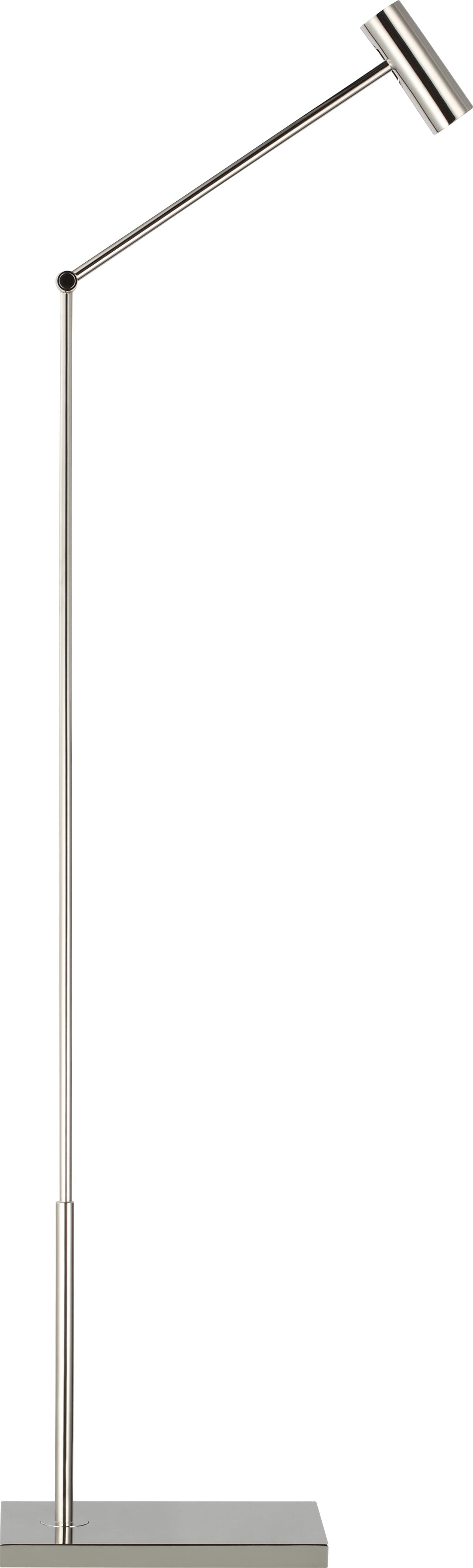 Ponte Small floor lamp in Polished Nickel