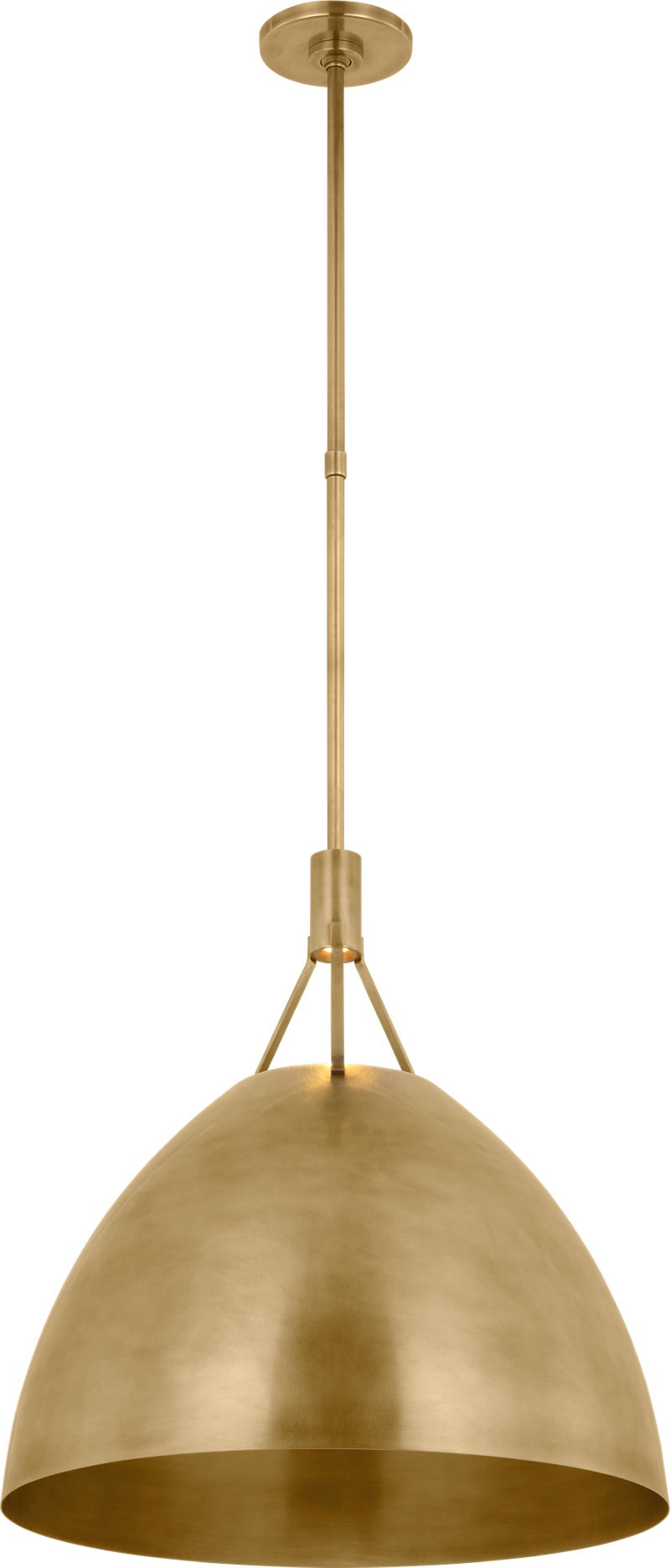 Sospeso Dome X-Large pendant in Natural Brass