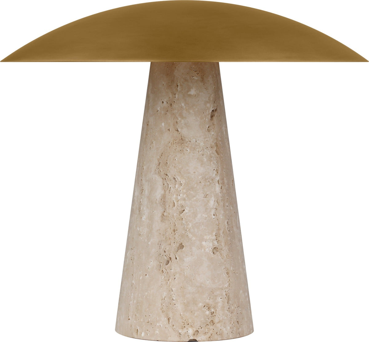 Aegis Medium table lamp, Natural Brass, studio view