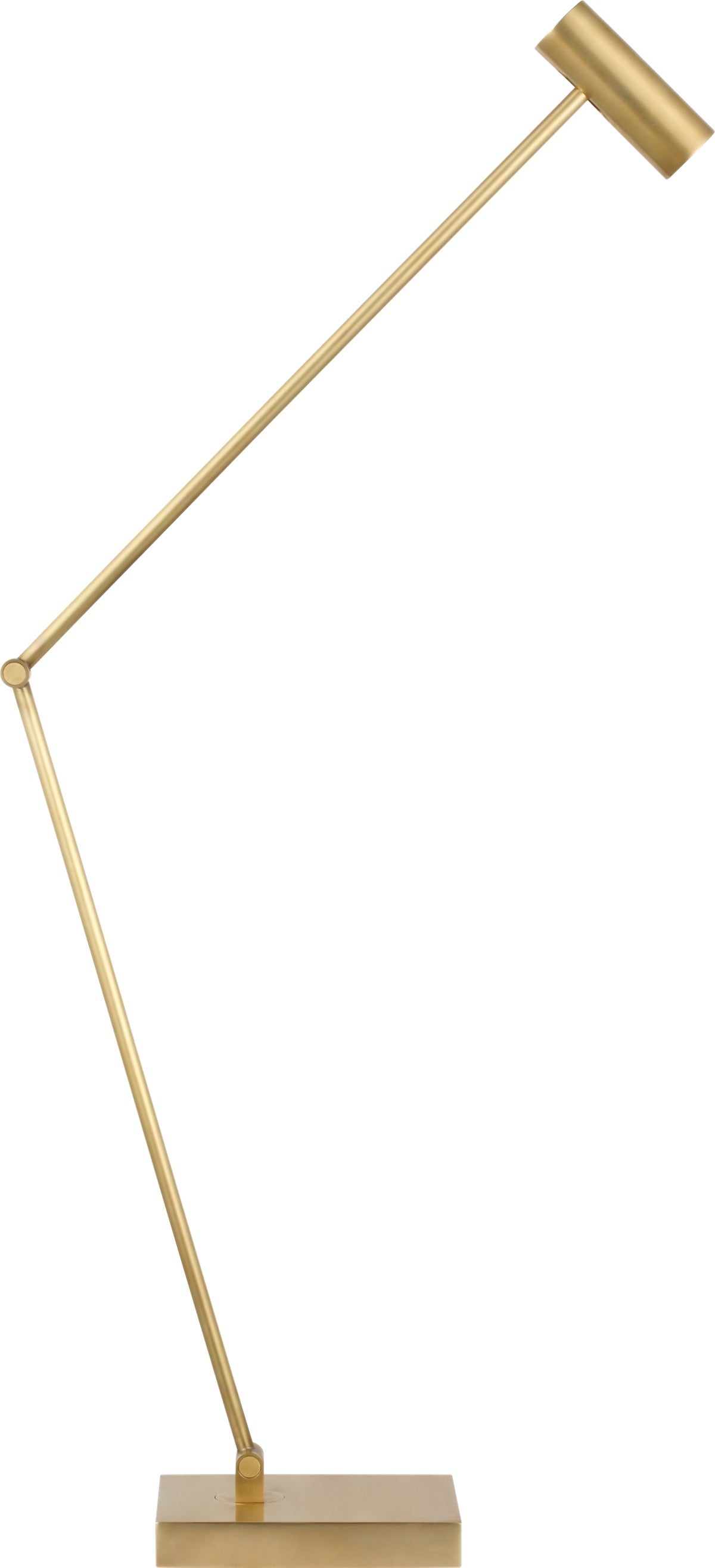 Ponte X-Large table lamp, antique brass, lit