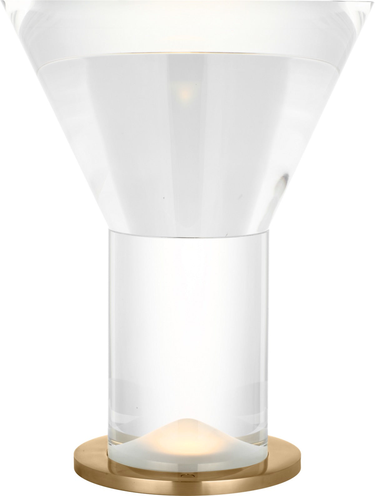 Beryl 15 Inverted lamp in Hand-Rubbed Antique Brass