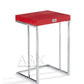 A&X Amelia Modern Red Crocodile Lacquer End Table Set