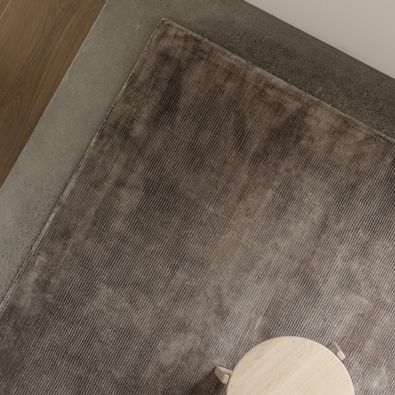 Visca Viscose Area Rug Beige Blomus 67010