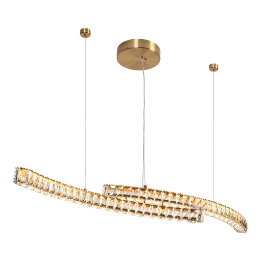 Vaquita 51 Brass Linear Pendant - LNC Home