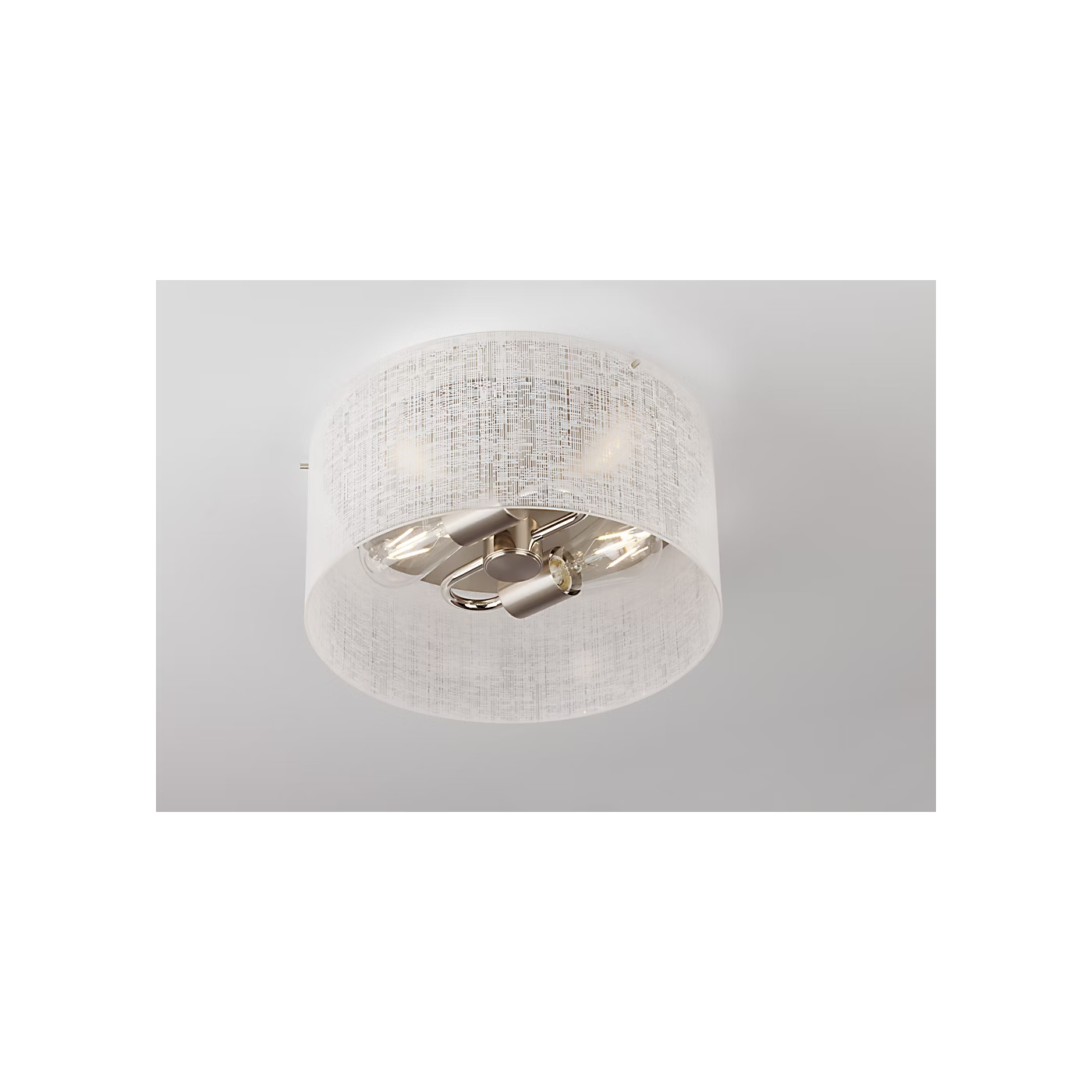 Vetra Linen Glass Ceiling Light by Visual & Comfort & Co