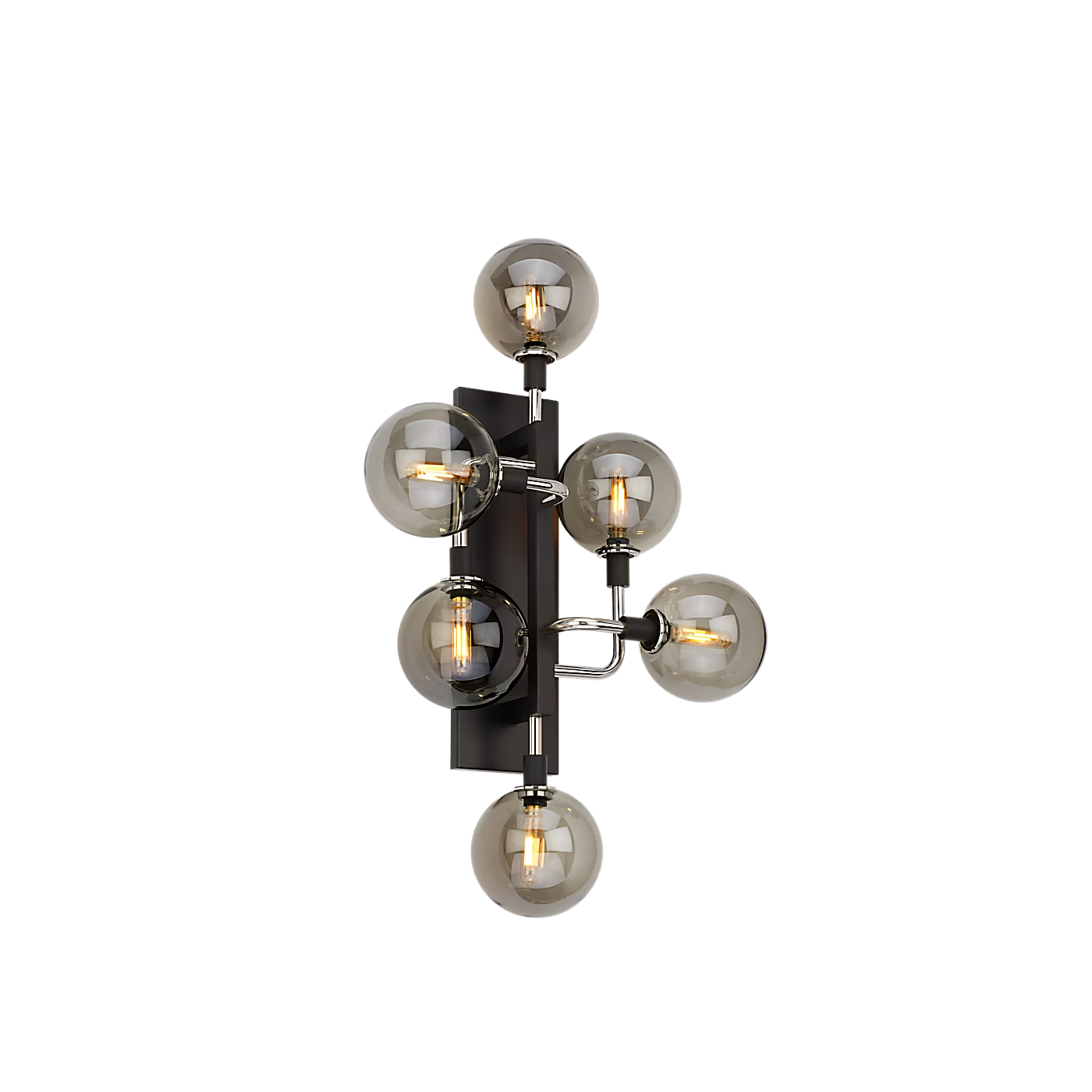 Viaggio 5 Light LED Glass Globe Wall Sconce by Visual & Comfort & Co