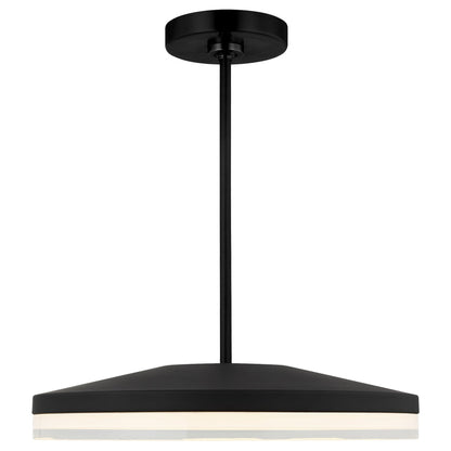 Visual Comfort Wyatt 16In Led Pendant Light Nightshade Black