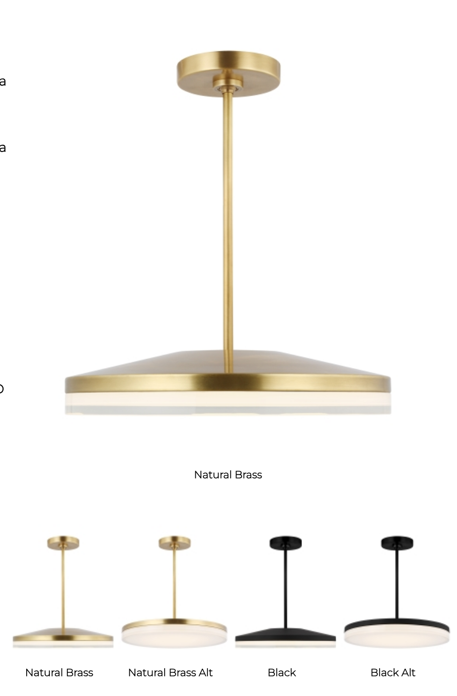 Visual Comfort Wyatt 16In Led Pendant Light 