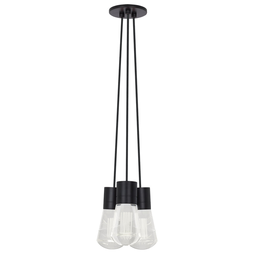 Alva 3 Light LED Chandelier Edison Style by Visual & Comfort & Co