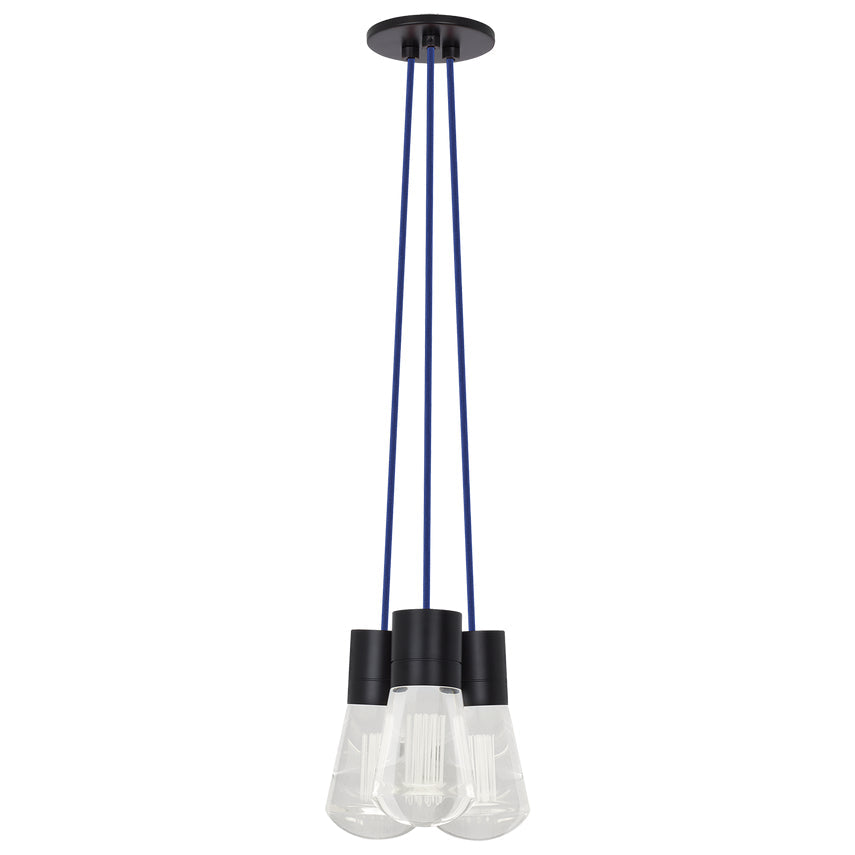 Alva 3 Light LED Chandelier Edison Style by Visual & Comfort & Co