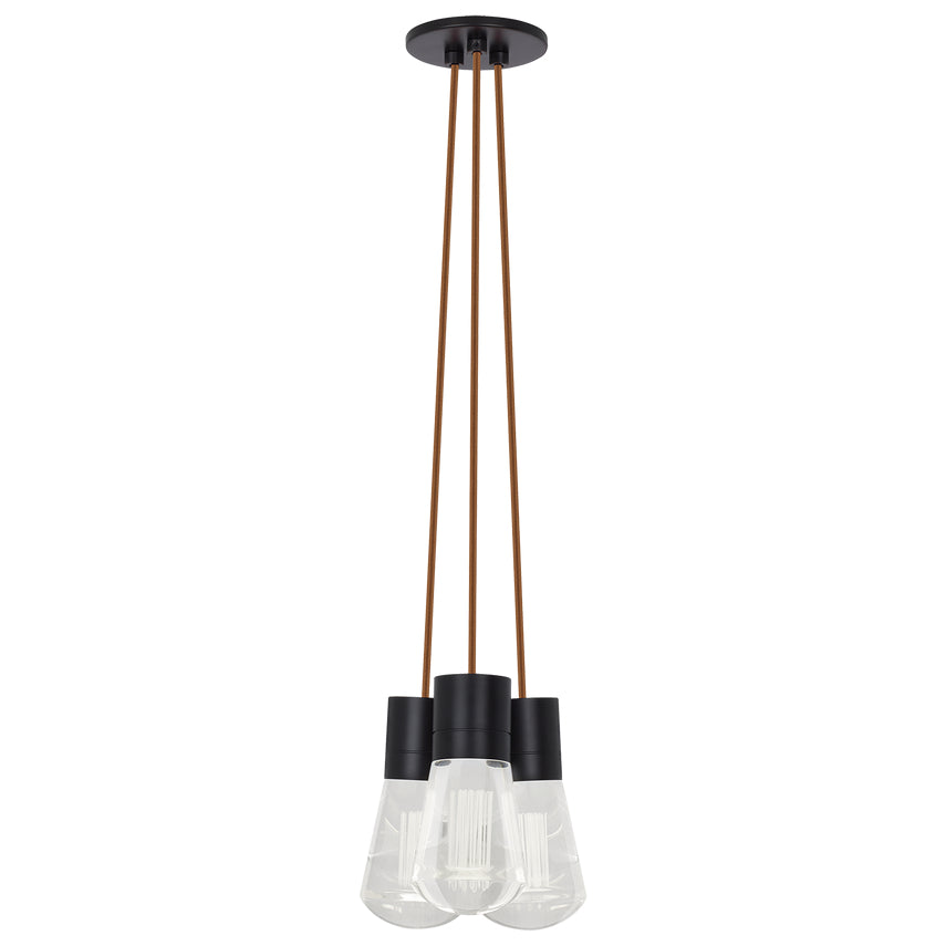 Alva 3 Light LED Chandelier Edison Style by Visual & Comfort & Co
