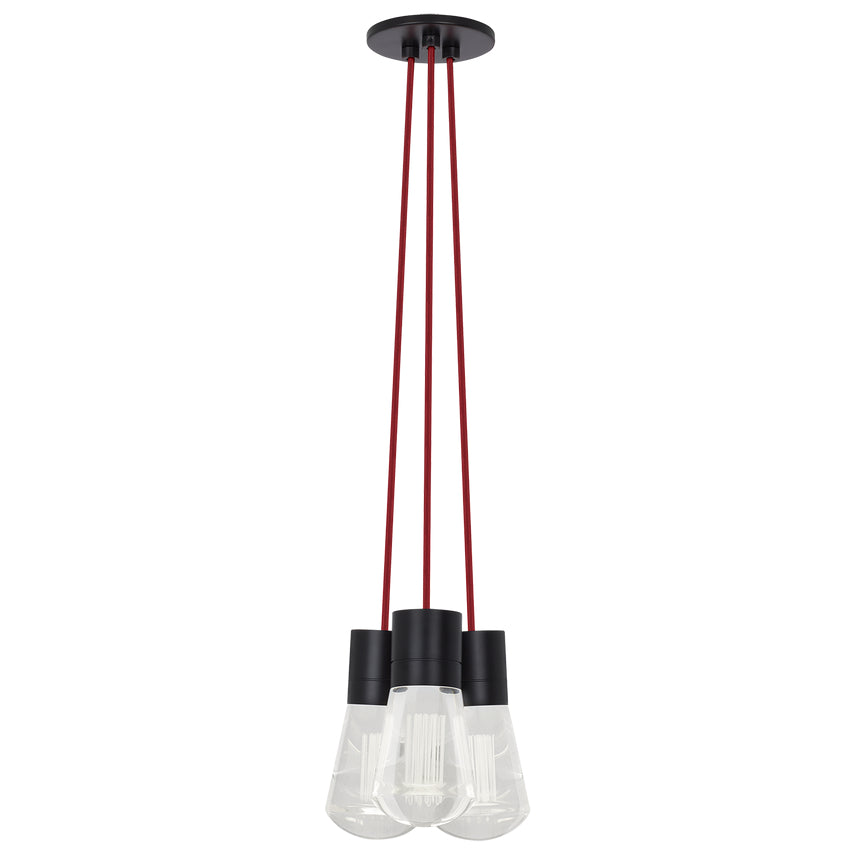 Alva 3 Light LED Chandelier Edison Style by Visual & Comfort & Co