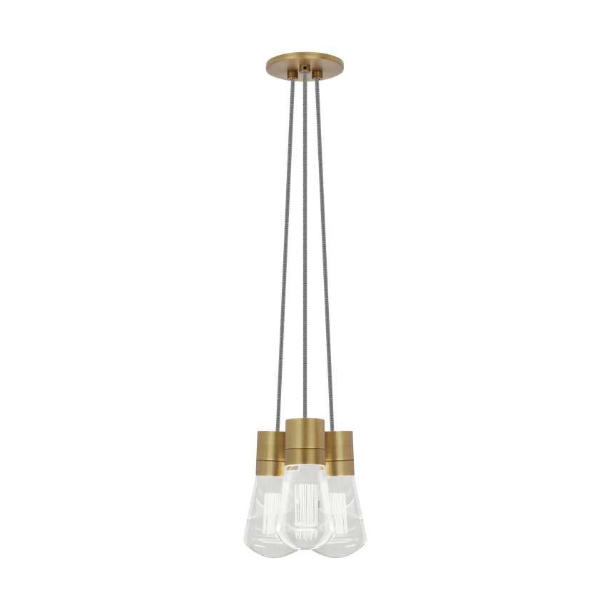 Alva 3 Light LED Chandelier Edison Style by Visual & Comfort & Co