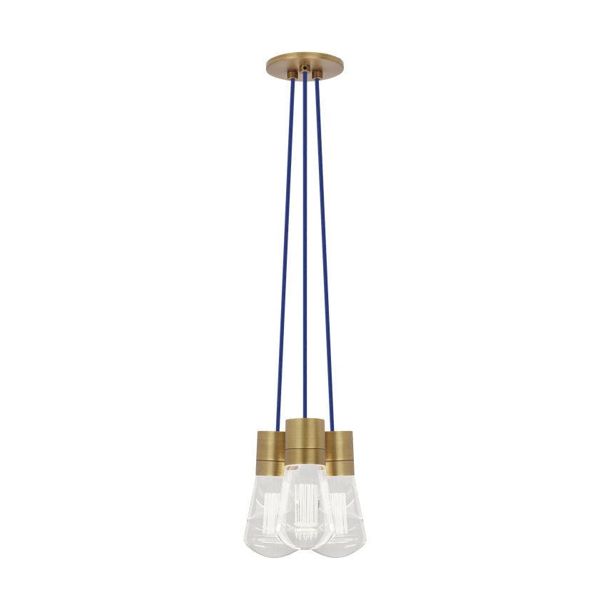 Alva 3 Light LED Chandelier Edison Style by Visual & Comfort & Co