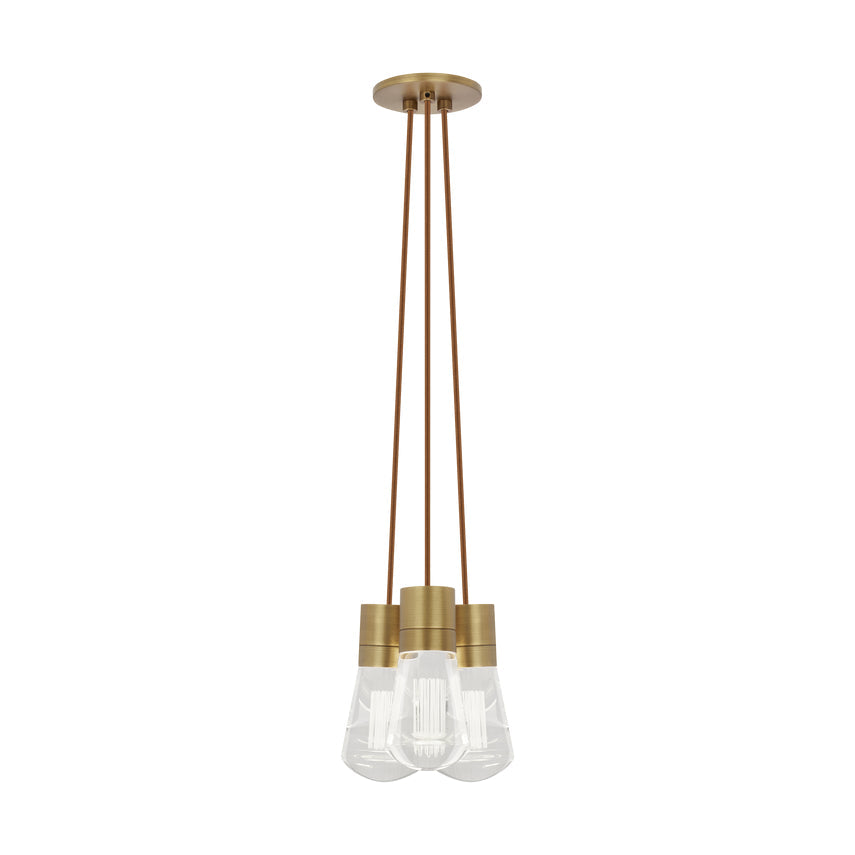 Alva 3 Light LED Chandelier Edison Style by Visual & Comfort & Co