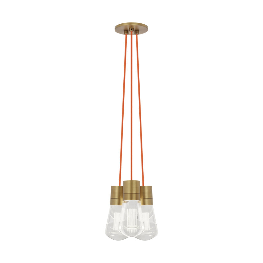 Alva 3 Light LED Chandelier Edison Style by Visual & Comfort & Co
