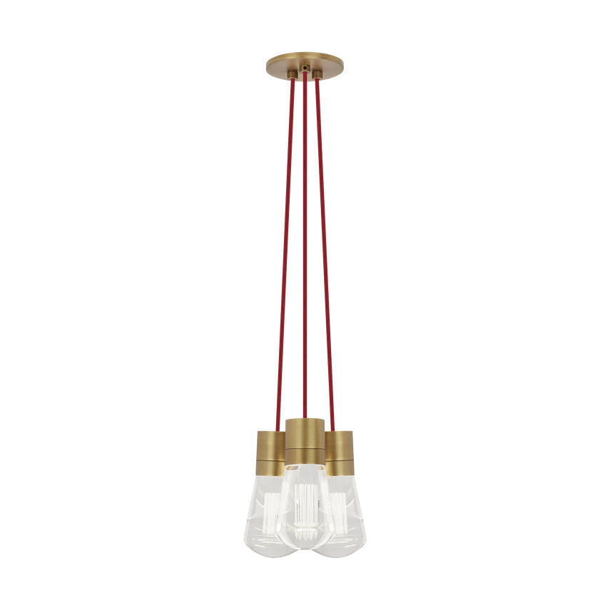 Alva 3 Light LED Chandelier Edison Style by Visual & Comfort & Co