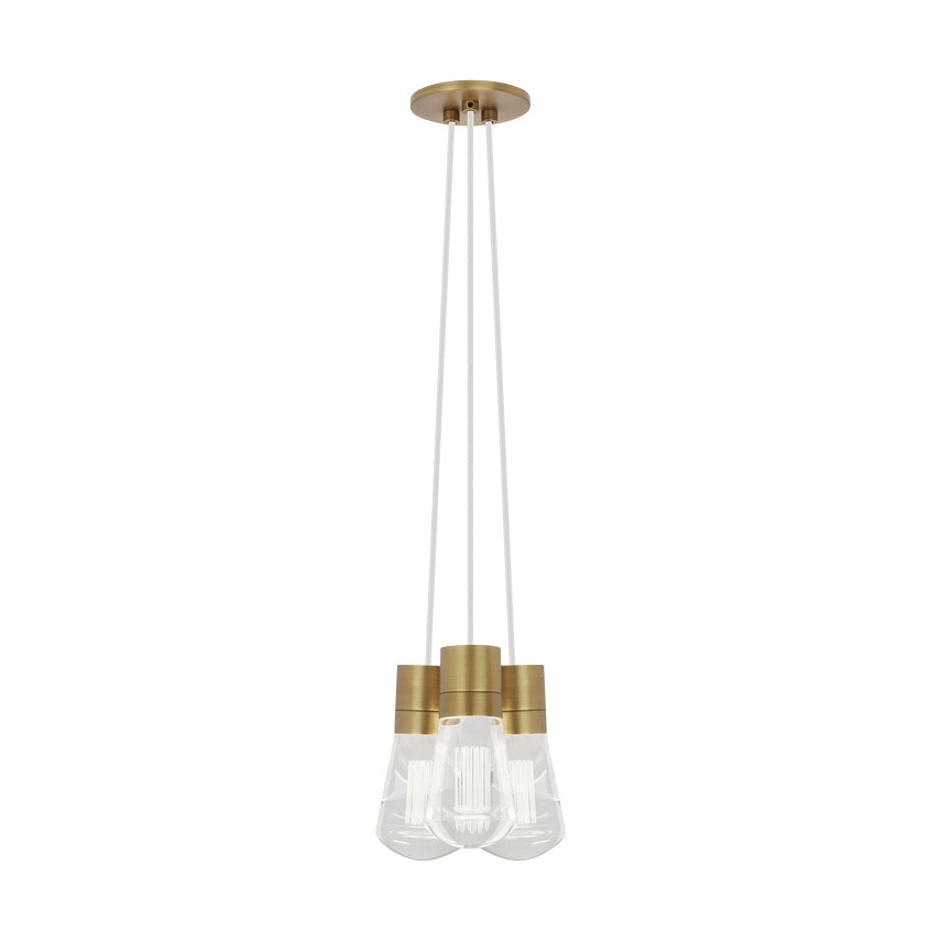 Alva 3 Light LED Chandelier Edison Style by Visual & Comfort & Co
