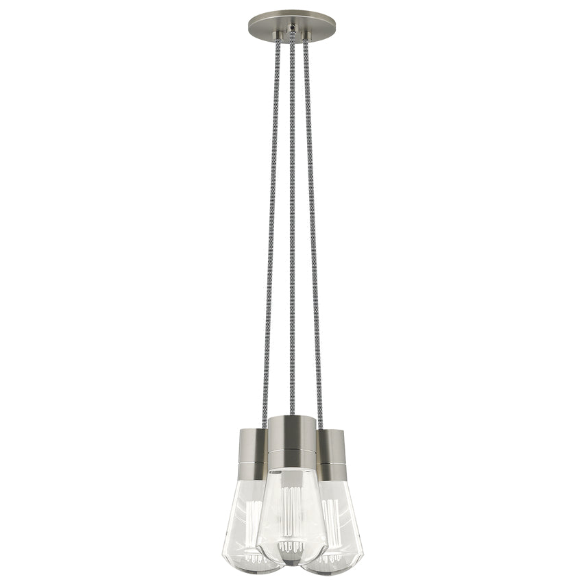 Alva 3 Light LED Chandelier Edison Style by Visual & Comfort & Co