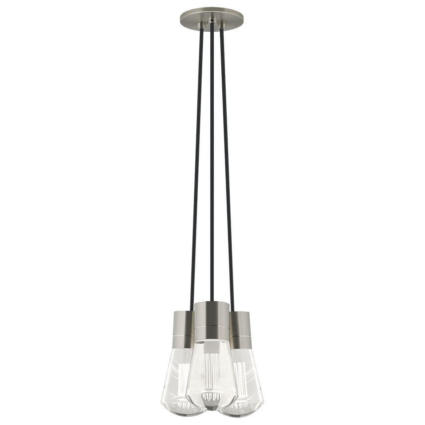 Alva 3 Light LED Chandelier Edison Style by Visual & Comfort & Co