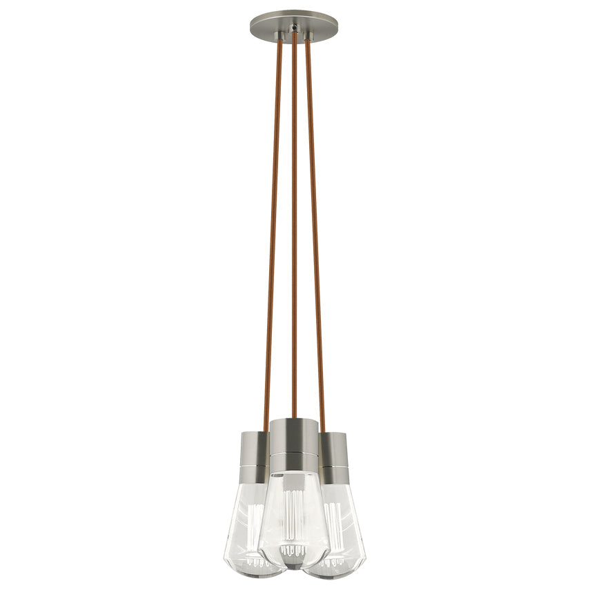 Alva 3 Light LED Chandelier Edison Style by Visual & Comfort & Co