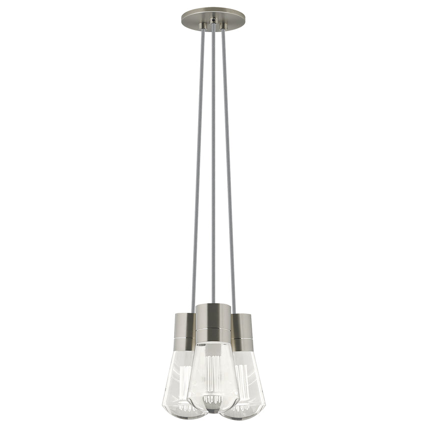 Alva 3 Light LED Chandelier Edison Style by Visual & Comfort & Co