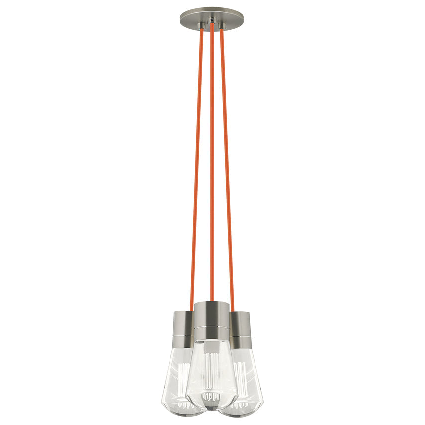 Alva 3 Light LED Chandelier Edison Style by Visual & Comfort & Co
