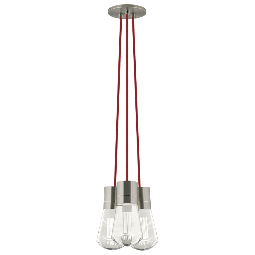 Alva 3 Light LED Chandelier Edison Style by Visual & Comfort & Co