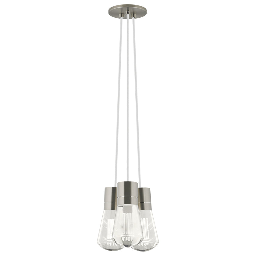 Alva 3 Light LED Chandelier Edison Style by Visual & Comfort & Co
