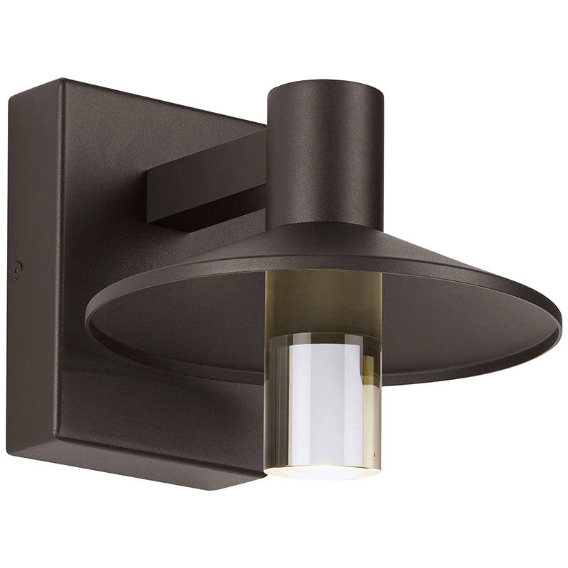 Bronze Ash 8 Industrial Outdoor Sconce by Visual & Comfort & Co