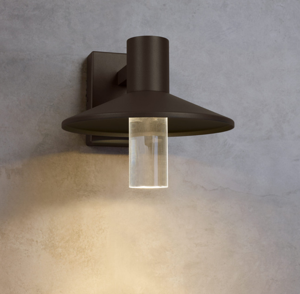 Bronze Ash 8 Industrial Outdoor Sconce by Visual & Comfort & Co