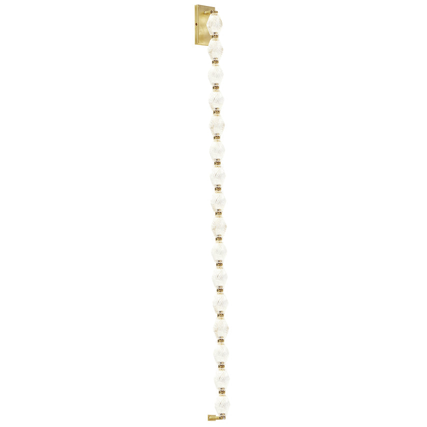 Vertical Crystal LED Wall Lighting 53-inch by Visual & Comfort & Co