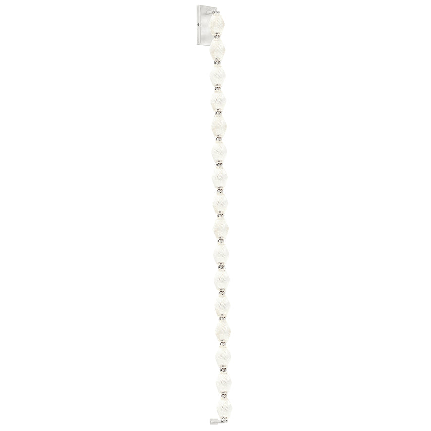 Vertical Crystal LED Wall Lighting 53-inch by Visual & Comfort & Co