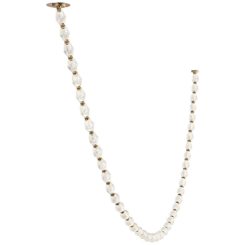 Crystal Natural Brass Chandelier 700Clr132 by Visual & Comfort & Co