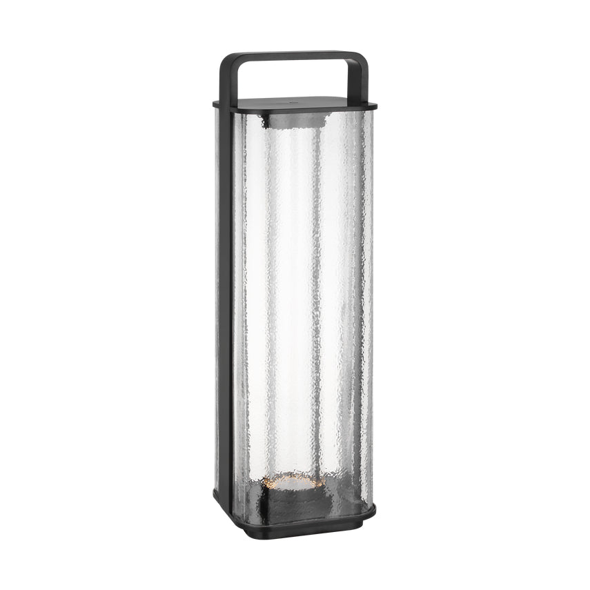 Rechargeable Indoor Outdoor Brass Lantern Flacara by Visual & Comfort & Co