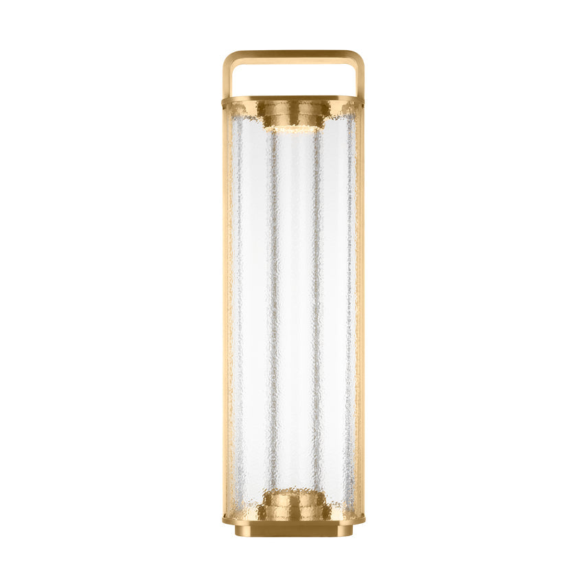 Rechargeable Indoor Outdoor Brass Lantern Flacara by Visual & Comfort & Co