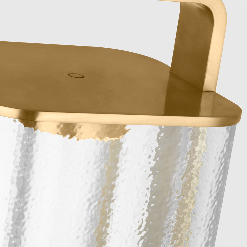 Rechargeable Indoor Outdoor Brass Lantern Flacara by Visual & Comfort & Co