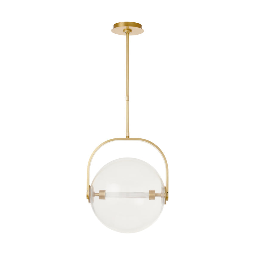 Brass Glass Pendant Light Fues 14 8 by Visual & Comfort & Co