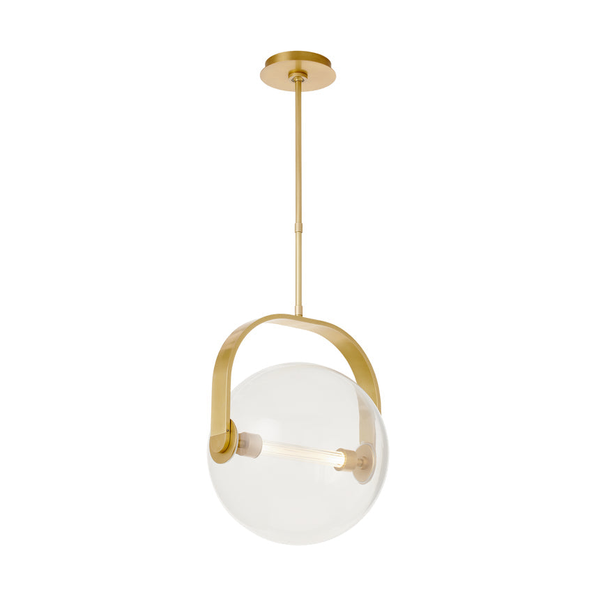 Brass Glass Pendant Light Fues 14 8 by Visual & Comfort & Co