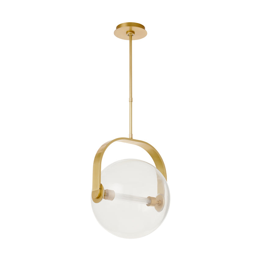 Brass Glass Pendant Light Fues 14 8 by Visual & Comfort & Co